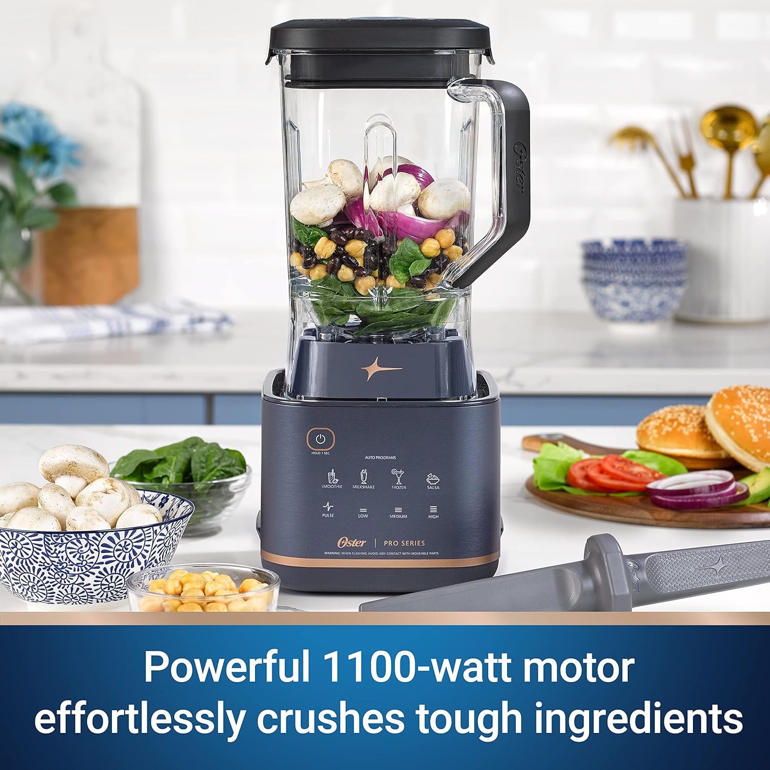 GULFSIDE Countertop Blender 1500-Watt 64-Ounce Tritan Jar